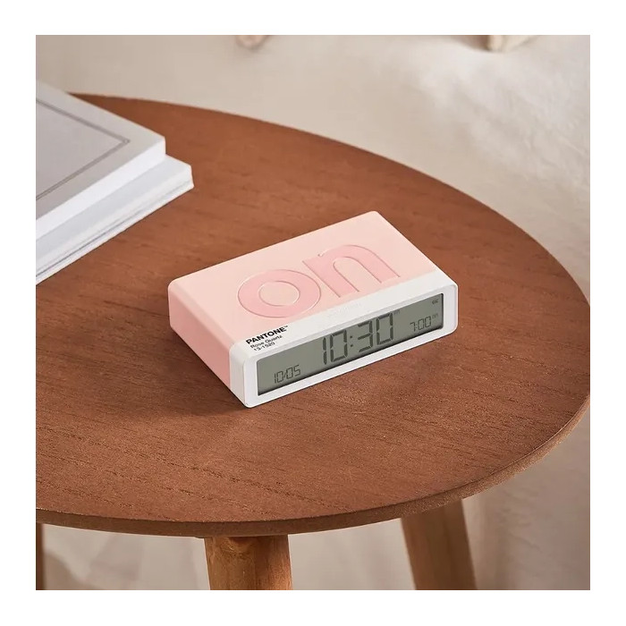 Réveil Flip Classic Lexon x Pantone - Rose Quartz