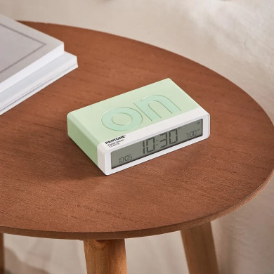 Réveil Flip Classic Lexon x Pantone - Pastel Green
