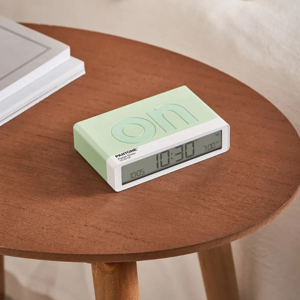 Réveil Flip Classic Lexon x Pantone - Pastel Green