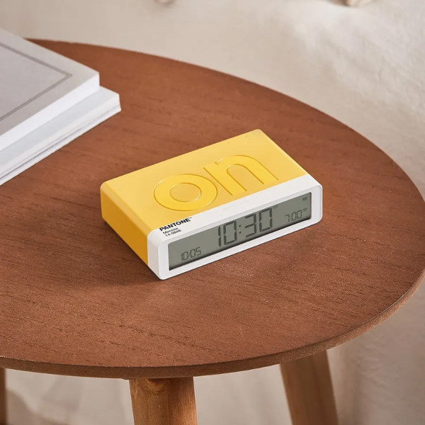 Réveil Flip Classic Lexon x Pantone - Mimosa