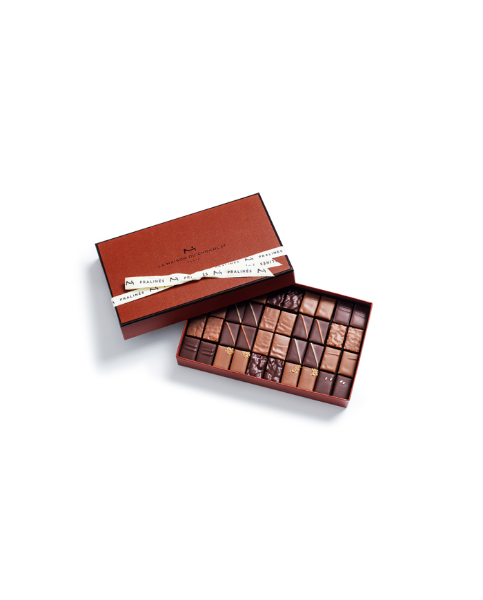 Box of 40 chocolates pralines