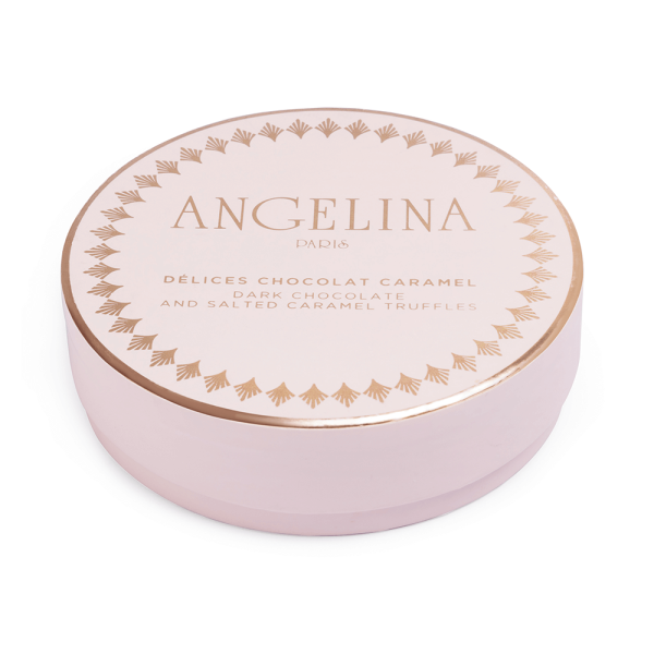 Box of chocolate and caramel truffles 125g