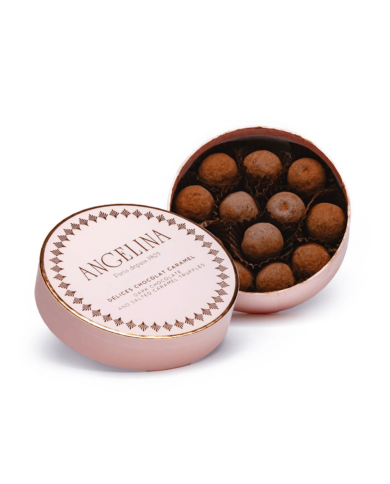 Boîte de truffes chocolat et caramel 125g