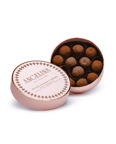 Box of chocolate and caramel truffles 125g