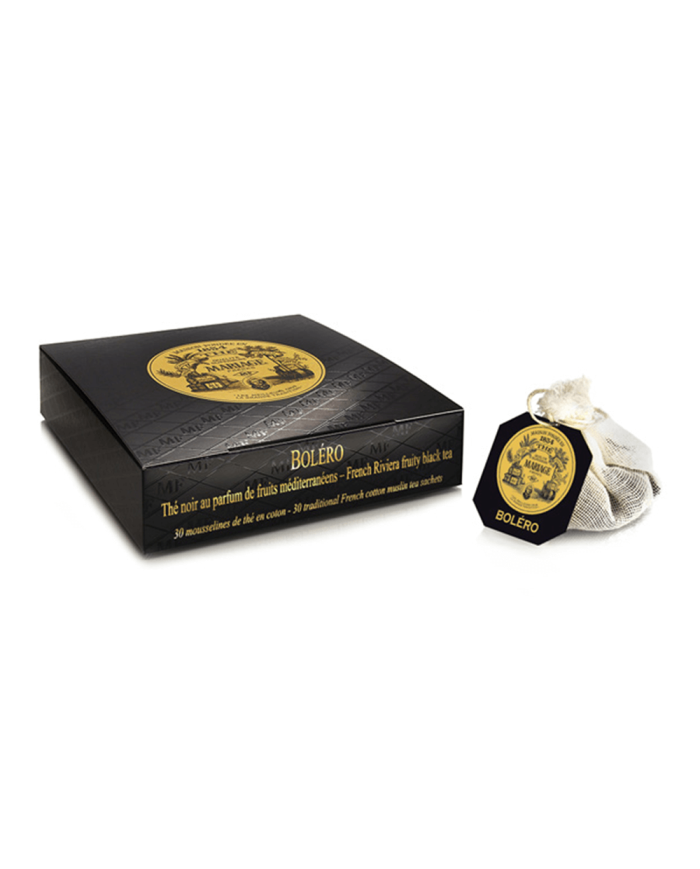Bolero black tea box of 30 muslins