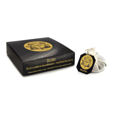 Bolero black tea box of 30 muslins