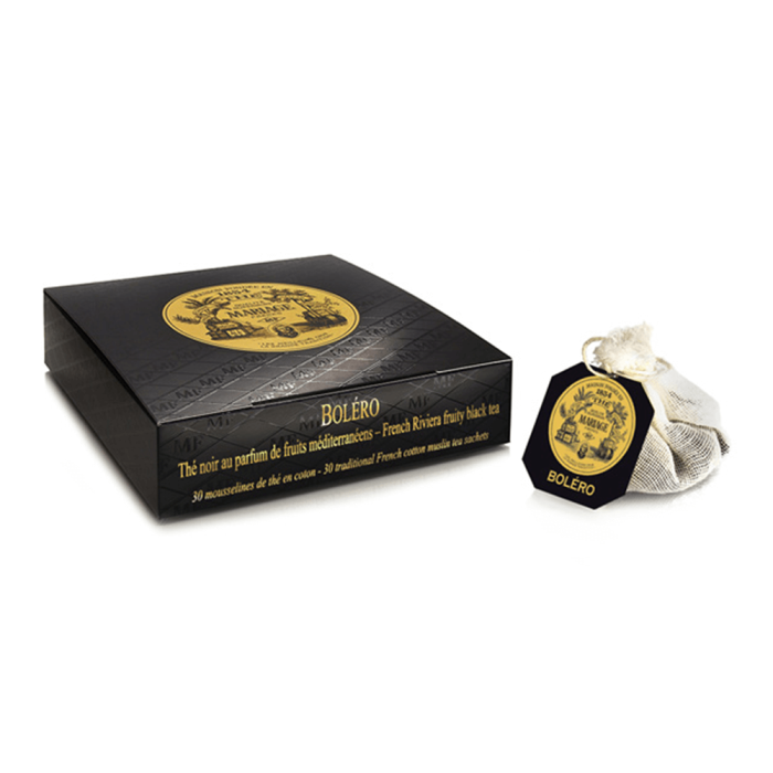 Bolero black tea box of 30 muslins
