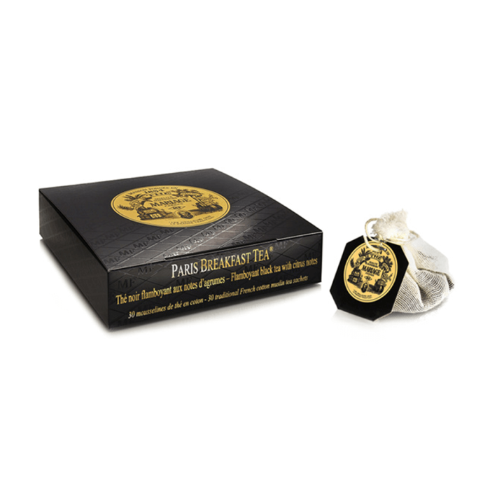 Paris Breakfast Tea® black tea box of 30 mousselines
