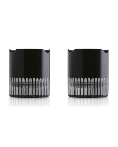 Coffret de 2 verres en cristal "Winston Churchill" noirs