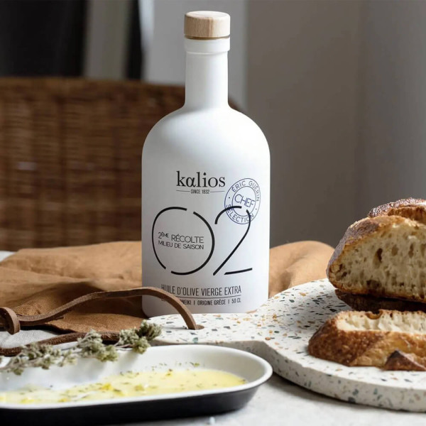 Huile d'olive grecque bio Kalios 02 - 50cl Huile d'olive grecque bio Kalios 02 - 50cl