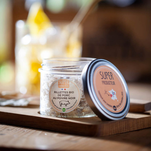 Organic Pork Rillettes with Black Pepper - 85g Organic Pork Rillettes with Black Pepper - 85g