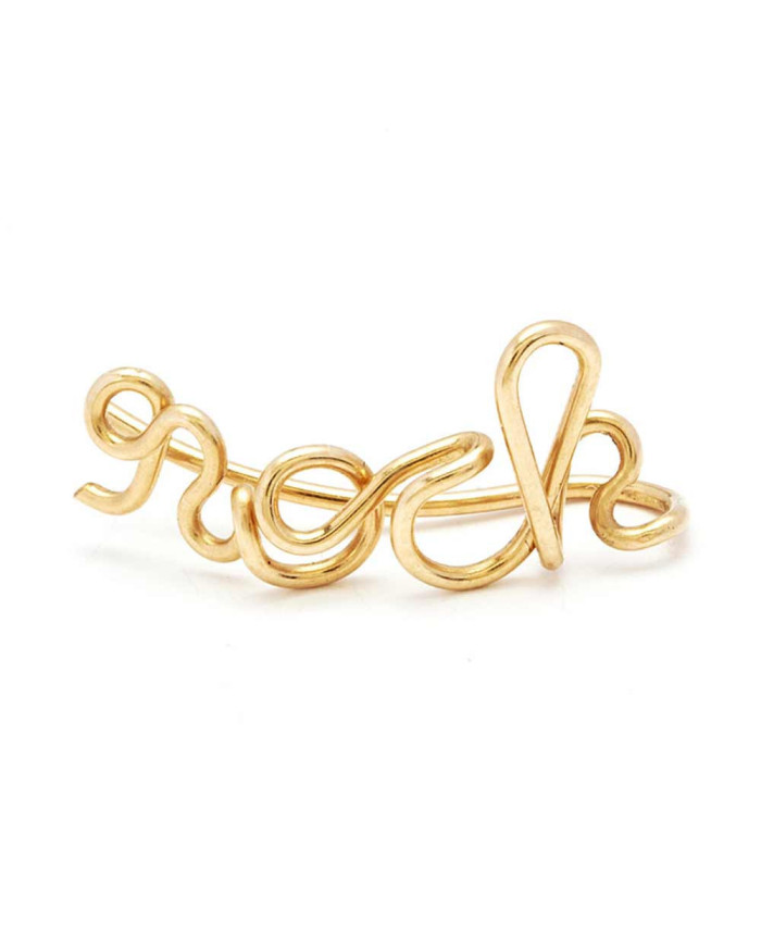 Boucle d'oreille Earcuff Rock - Or