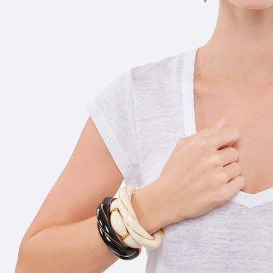 Bracelet Jonc Diana XL - Ivory Bracelet Jonc Diana XL - Ivory