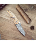 LE PETIT cigar cutter knife - Compass - Cuba Olivewood