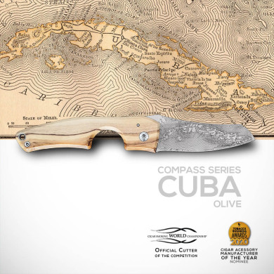 Couteau coupe-cigare LE PETIT - Compass - Cuba Olivier