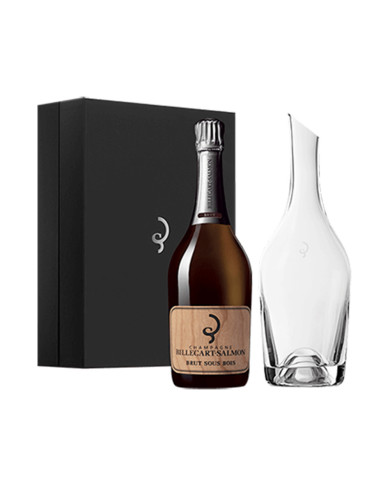 Boxed set Champagne Billecart-Salmon Brut Sous-Bois with carafe