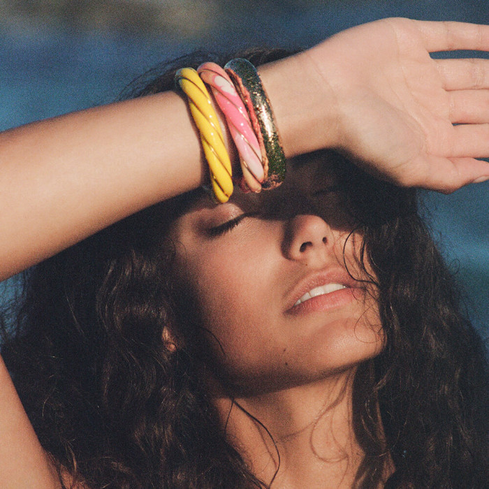 Bracelet jonc Diana - Jaune Bracelet jonc Diana - Jaune