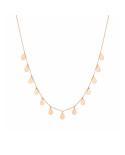 Necklace Tiny 13 Bliss on Chain - pink gold