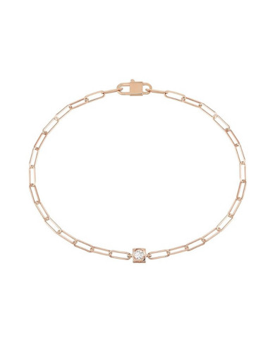 Le Cube Diamond Bracelet - Pink Gold & Diamond