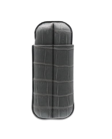 Etui 2 Cigares Wide Churchill - Gris