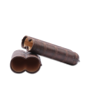 Wide Churchill 2 Cigar Case - Brown