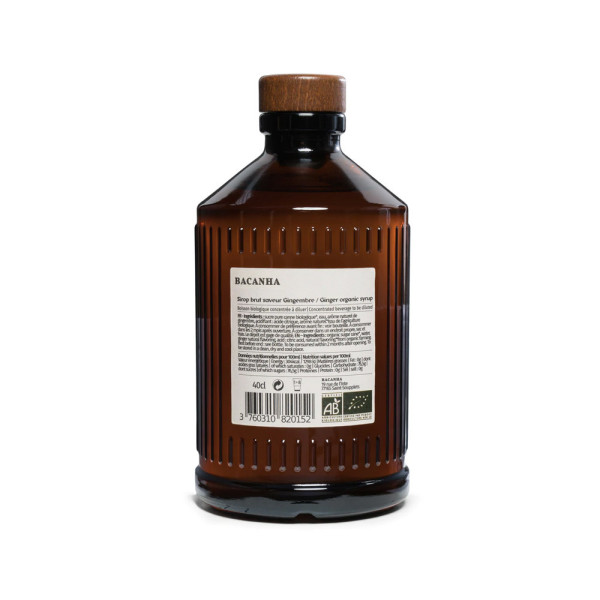 Organic Ginger Syrup - 40cl Organic Ginger Syrup - 40cl