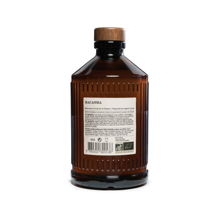 Sirop Fruit de la Passion Brut, BIO - 40cl Sirop Fruit de la Passion Brut, BIO - 40cl