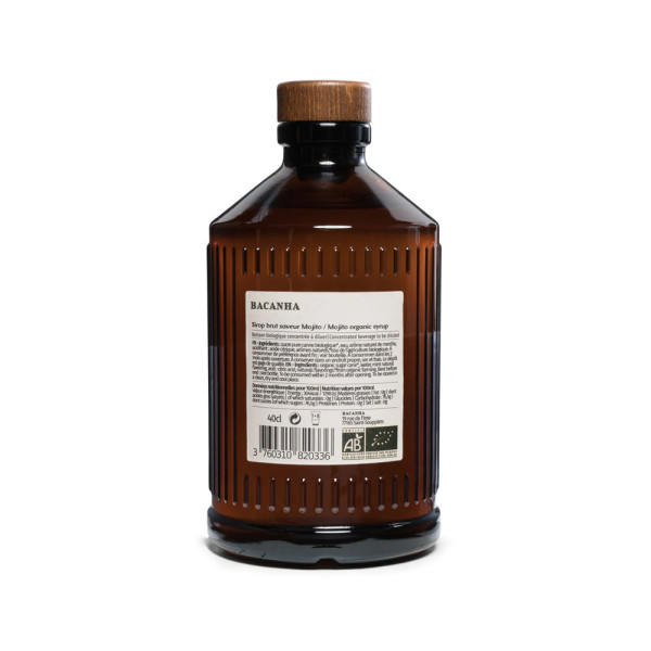 Mojito Brut Syrup, Organic - 40cl Mojito Brut Syrup, Organic - 40cl